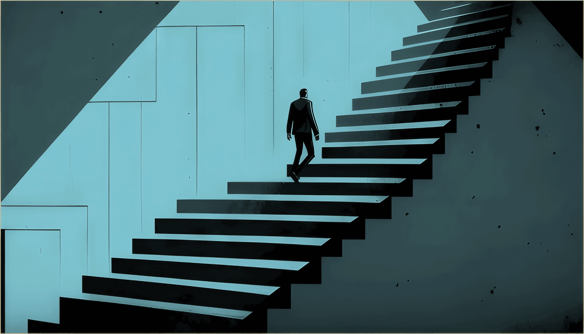 Business Growth Staircase